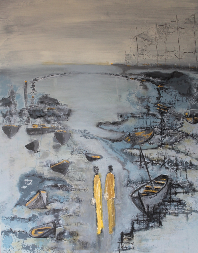 Les murmures du large
1mx1m
peinture de Patrick de Zell artiste peintre basé aux Sables d'Olonne . Vendée
technique mixte
enduits, collages, acrylique
Bateaux - rivage - marée basse - Bretagne- Habiter les lieux - Littoral atlantique - marine- Patrick de Zell