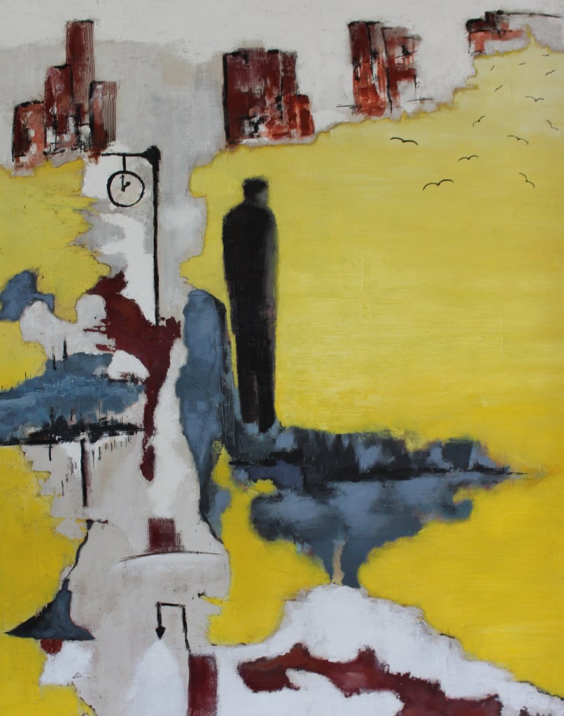 le temps qui passe
passage
Peinture de Patrick de Zell basé aux Sables d'Olonne - Vendée
Figuratif contemporain
technique mixte - enduits - collages - acrylique
Personnage masculin - homme