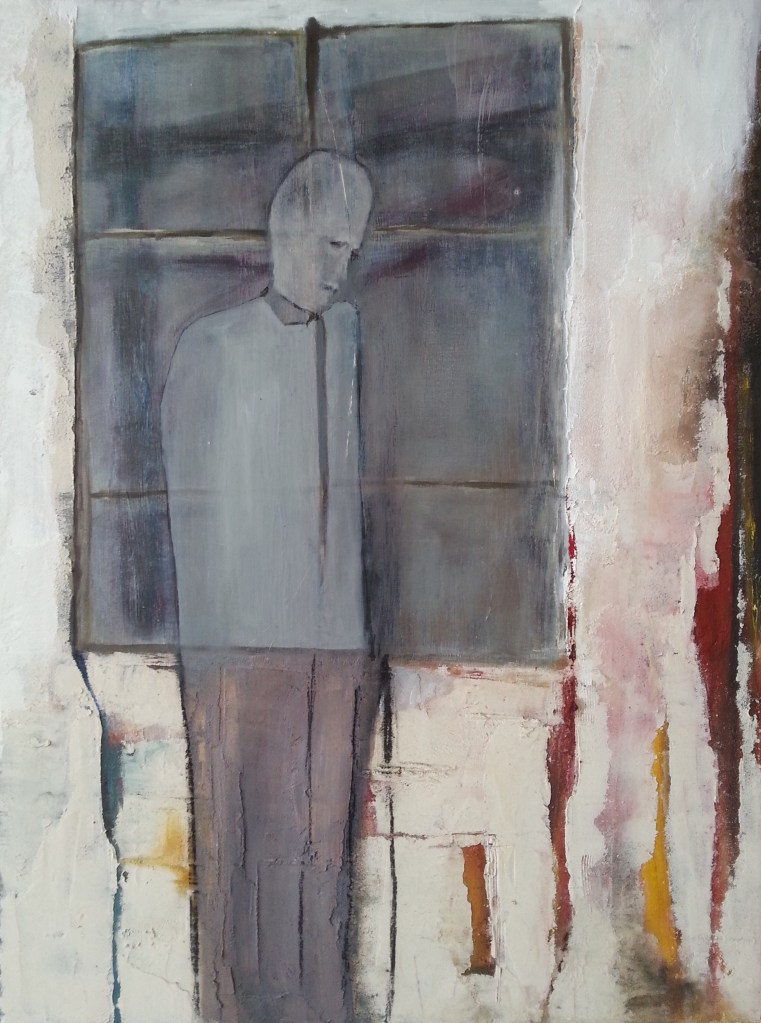 Venelle
passage
Peinture de Patrick de Zell basé aux Sables d'Olonne - Vendée
Figuratif contemporain
technique mixte - enduits - collages - acrylique
Personnage masculin - homme