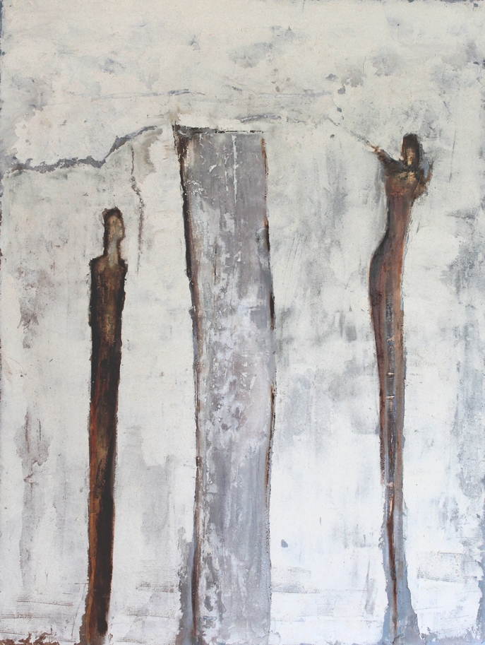 derrière le mur
passage
Peinture de Patrick de Zell basé aux Sables d'Olonne - Vendée
Figuratif contemporain
technique mixte - enduits - collages - acrylique
Personnage féminin - femme -