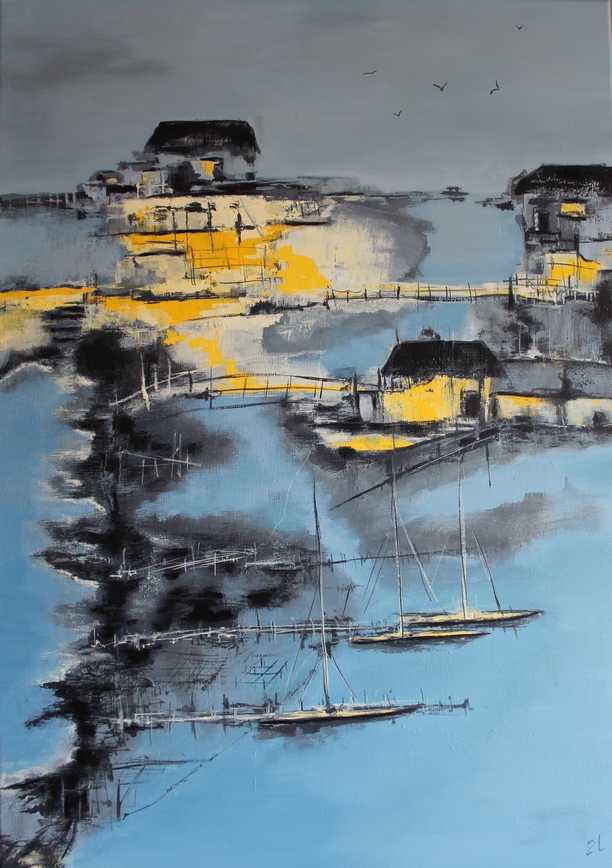 littoral-ouest
Peinture de Patrick de Zell artiste peintre basé aux Sables d'olonne
Technique mixte, enduits , collages, acrylique
Bateaux - rivage - marée basse - Bretagne- Habiter les lieux - Littoral atlantique - marine- Patrick de Zell