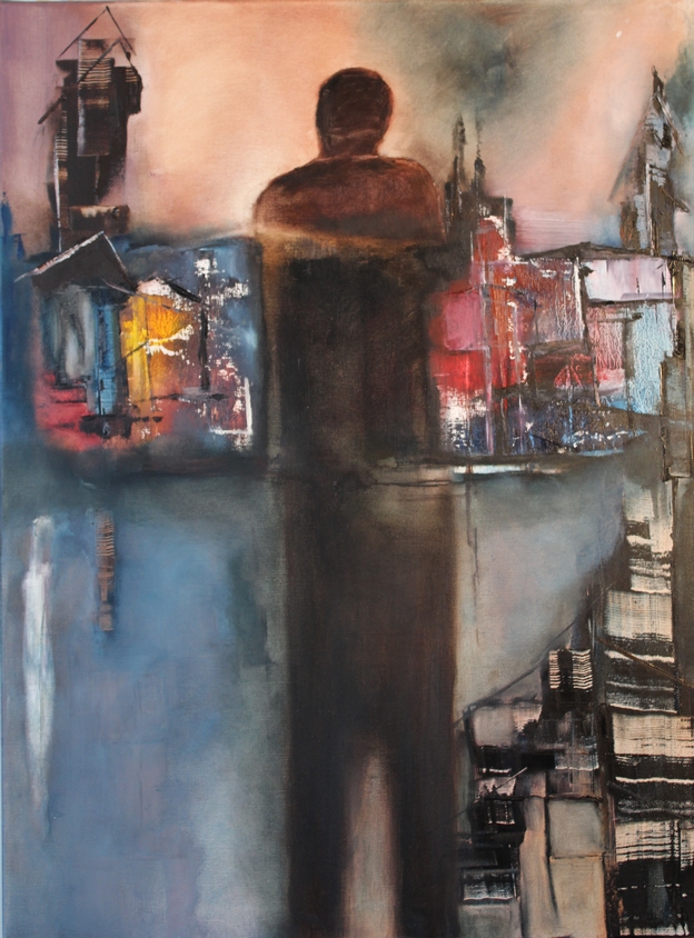sur l'autre rive
passage
Peinture de Patrick de Zell basé aux Sables d'Olonne - Vendée
Figuratif contemporain
technique mixte - enduits - collages - acrylique
Personnage masculin - homme